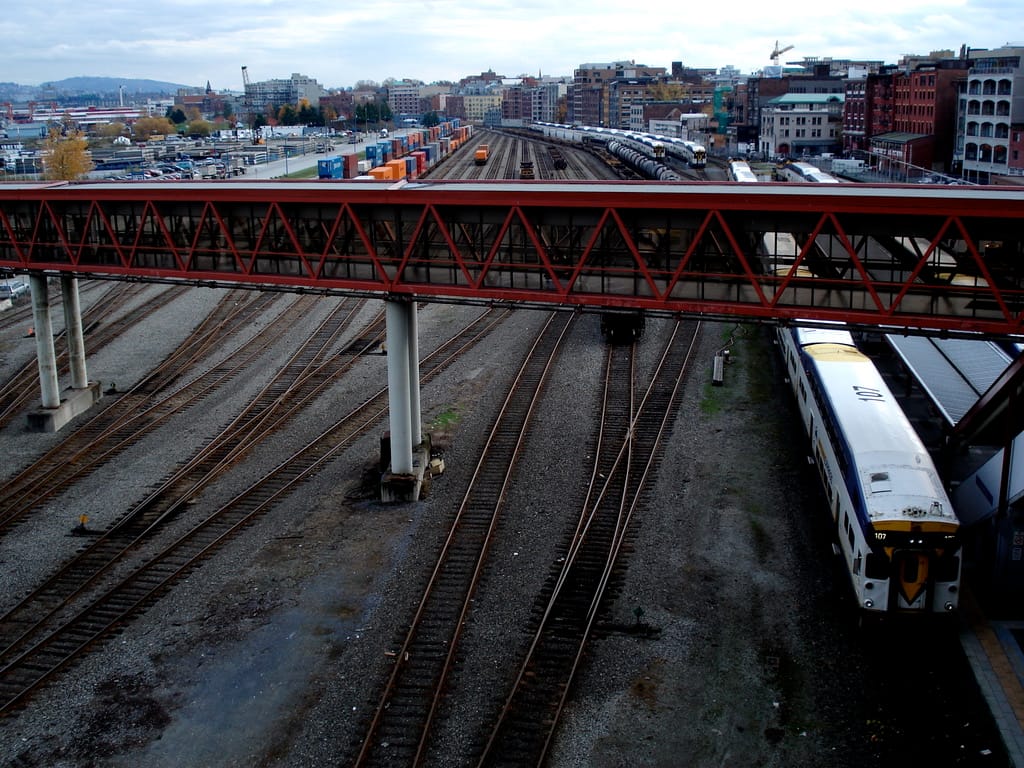 Train tracks in Vancouver